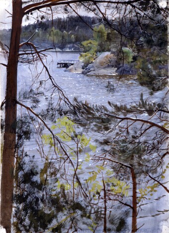 Anders Zorn (1860–1920), Die Kirchenbucht bei Lidingö, 1883, Zornmuseet, Mora © Zornmuseet, Mora 
