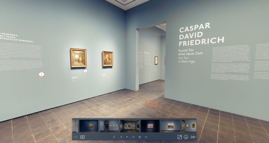 360 ° - Rundgang zu Caspar David Friedrich. Kunst für einen neue Zeit, Hamburger Kunsthalle
